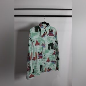 Vintage dagger collar shirt